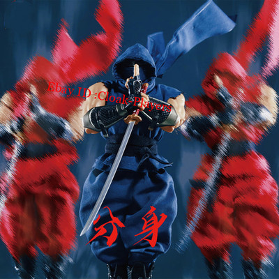 1/12 Custom Wired Blue Outfit for Kaiyodo Ryu Hayabusa Action Figure（No Figure）