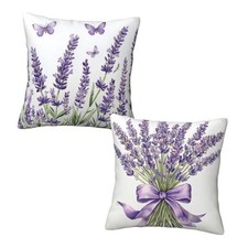 Purple Throw Pillow Covers 18x18 inch Set of 2 18" x 18" Pack of 2 Lavender