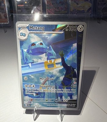 Pokemon TCG Metang Crown Zenith Reverse Holo 094/159 English HP 100 Stage 1