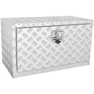 Truckbox Werkzeugkiste Anhängerbox Alubox Gurtkiste 760x355x405mm Silber