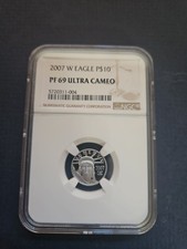 2007 W 1/10 oz Platinum EAGLE P$10 NGC MS69 5250.00 per troy oz