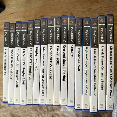 Playstation 2 PS2 Spiele Konvolut gemischt Restposten & Anleitungen X16 Football Fifa Cricket