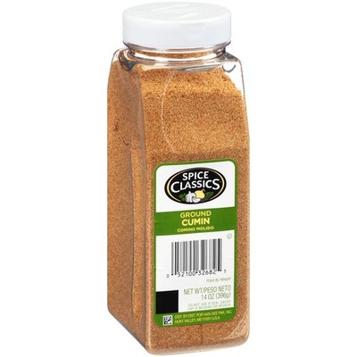 Spice Classics Ground Cumin, 14 oz - 14 Ounce (Pack of 1), Cumin 14 Oz