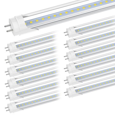 24 Inch LED Tube Light, 2FT T8 Hybrid Type A+B, 10W 1120LM 5000K Daylight, Pl...