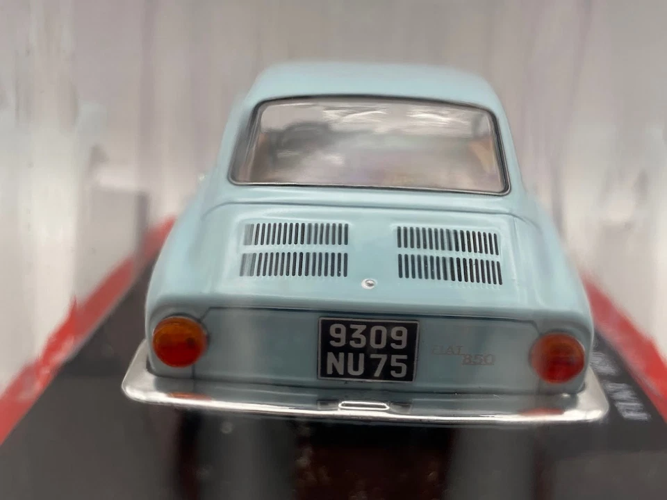 * 1:24 Fiat 850 Coupe 1965 Ixo Hachette Diecast coche metale scala - Imagen 3 de 3