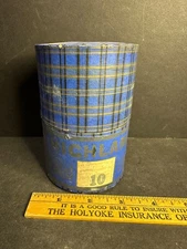 1 NOS Antique Collar in Original Box, "Highland Folded Edges", Tartan Ware Lot 4