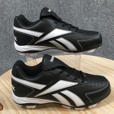 Reebok Shoes Mens 9.5 Prospect Low MRT Molded Cleats Sneakers Black Lace Up NEW