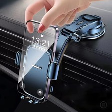 Universal Car Phone Holder - Dashboard Windshield Desk Mount for GPS Navigation