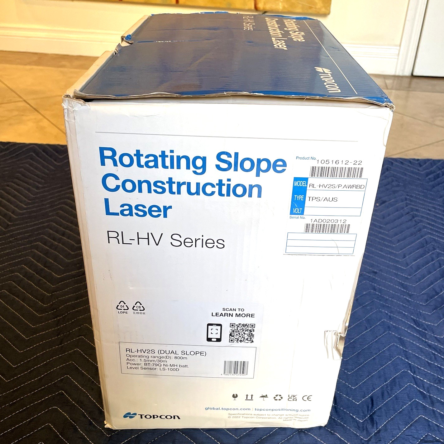 Topcon RL-HV2S Multi-Purpose Self-Leveling Dual Grade Construction Laser Kit