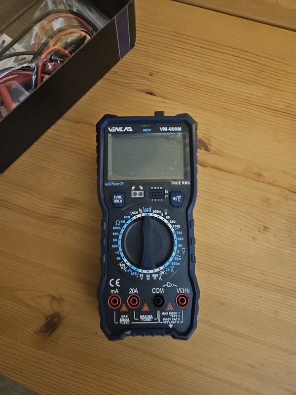 Multimeter Digital Venlab TRMS 6000 Counts Manual Range, DC AC Volt Ohm Circuit