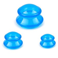 Silicone Cupping Therapy Sets 3 Cups , Cupping Kit for Massage Therapy