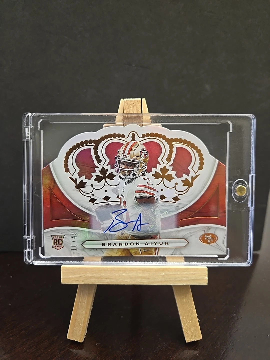 Brandon Aiyuk Panini Chronicles Crown Royale #CR16 Autograph-Bronze