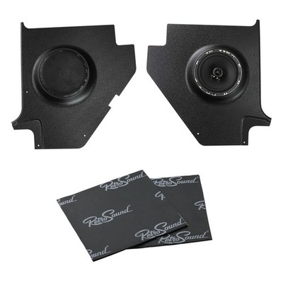 RetroSound KP-F19-6066-652-M Kick Panel for 1960-66 Ford Falcon w/ Speakers & So