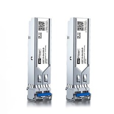 2PCS 1.25G Single Mode SFP LC Module 1000Base LX/LH Fiber Transceiver for