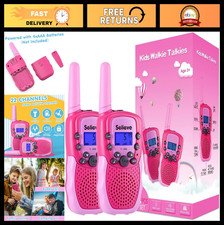Kids Walkie Talkies 22 Channels 2-Way Radio Toy, Backlit LCD Flashlight, 3 Miles