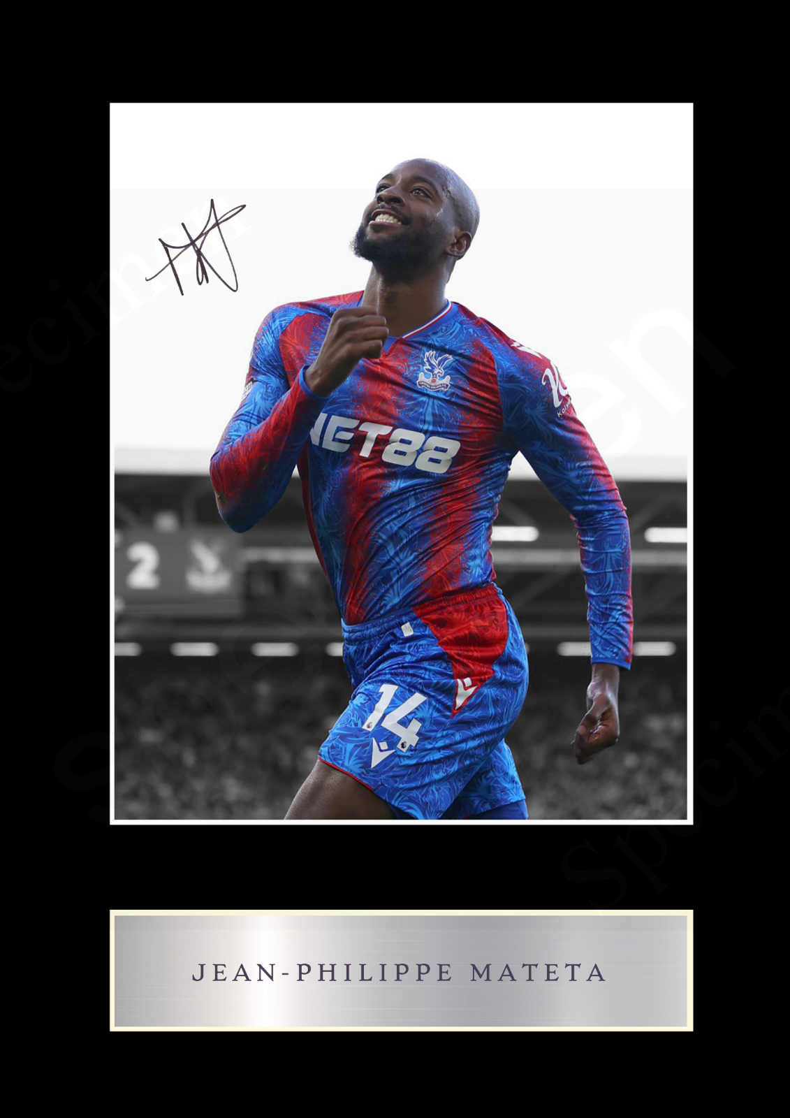 Jean-Philippe Mateta Crystal Palace Signed Limited Edition Memorabilia Print Art