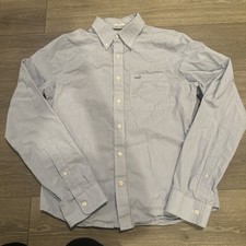 Abercrombie Fitch Men's L Muscle Fit Blue Plaid Button Up Shirt