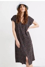 Madewell Easy Midi Dress in Fieldwalk Floral Button Front Size XXS Relaxed