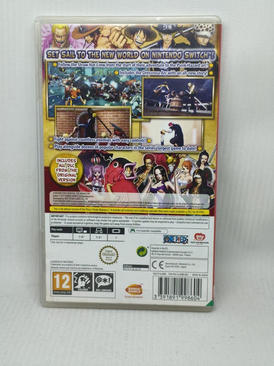 Nintendo Switch One Piece Pirate Warriors 3 Deluxe Edition Game