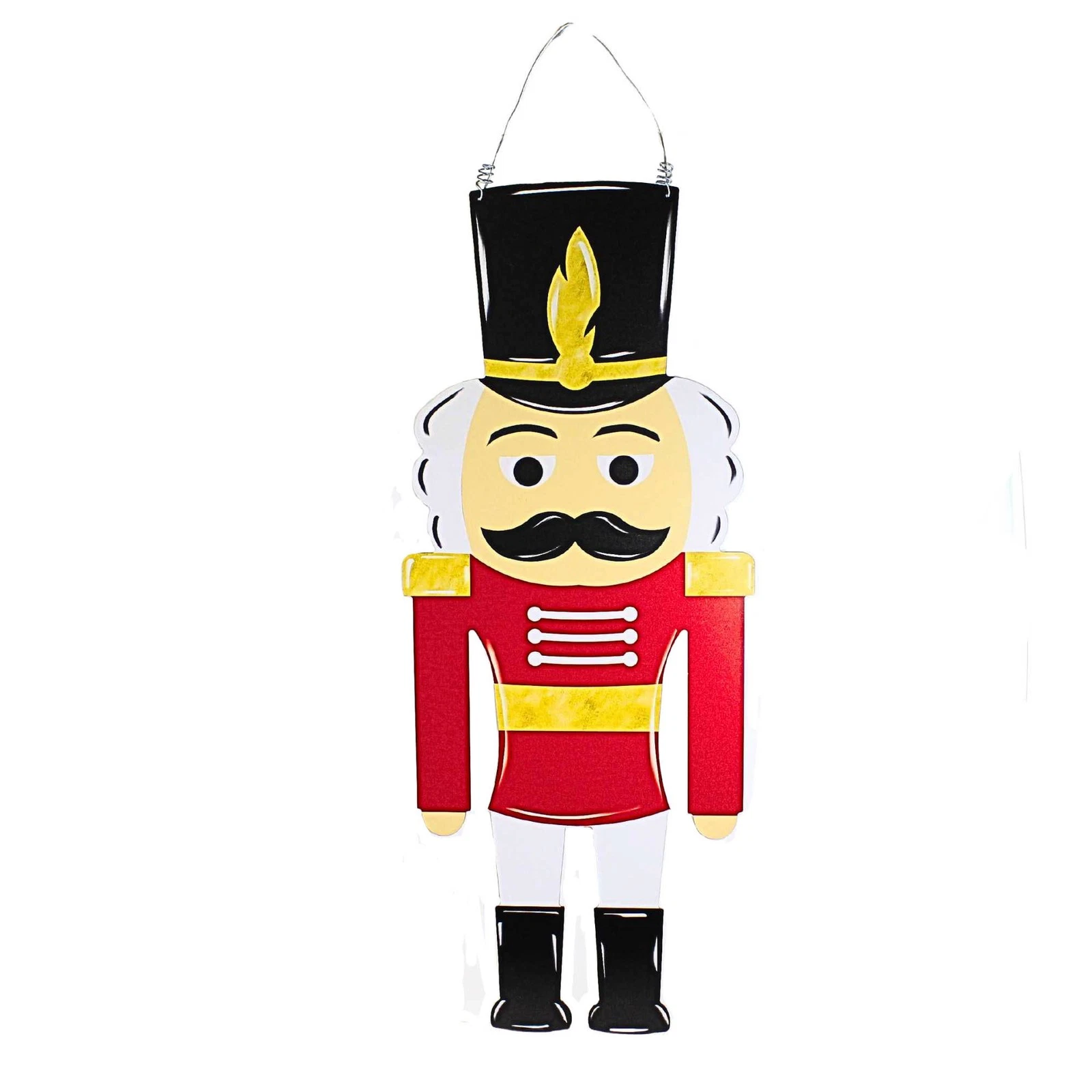 Nelson Gifts Nutcracker Door Hanger Figurine Painted Coated Metal