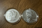 2023 Morgan & Peace $1 Coins Philadelphia Business Strike in Capsules — photo 1
