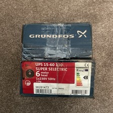 Grundfos UPS 15-60 130 Super Selectric Domestic Heating Circulator 240V 96281473