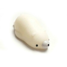 New White Mochi Cute Polar Bear Squeeze Healing Stress Reliever Fun Kids Gift C