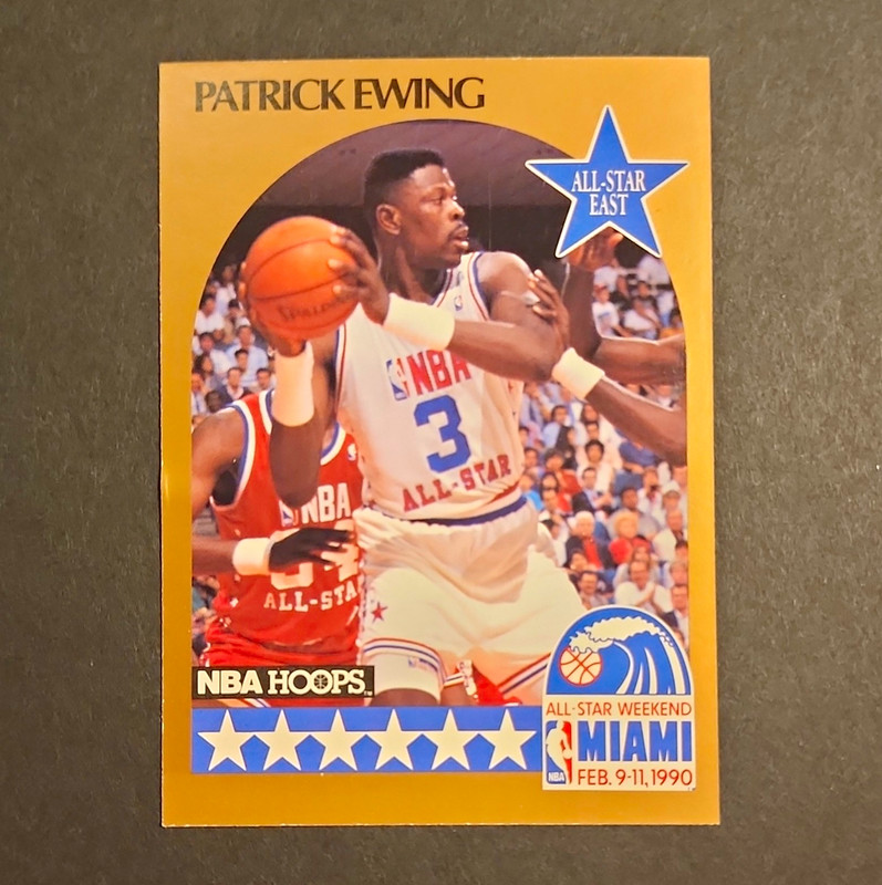 NBA Hoops 1990-91 All-Star Game Patrick Ewing New York Knicks #4 Miami Feb 9-11