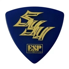 ESP Galneryus/Syu model Blue Guitar Pick Triangle 1.5mm POM  From Japan