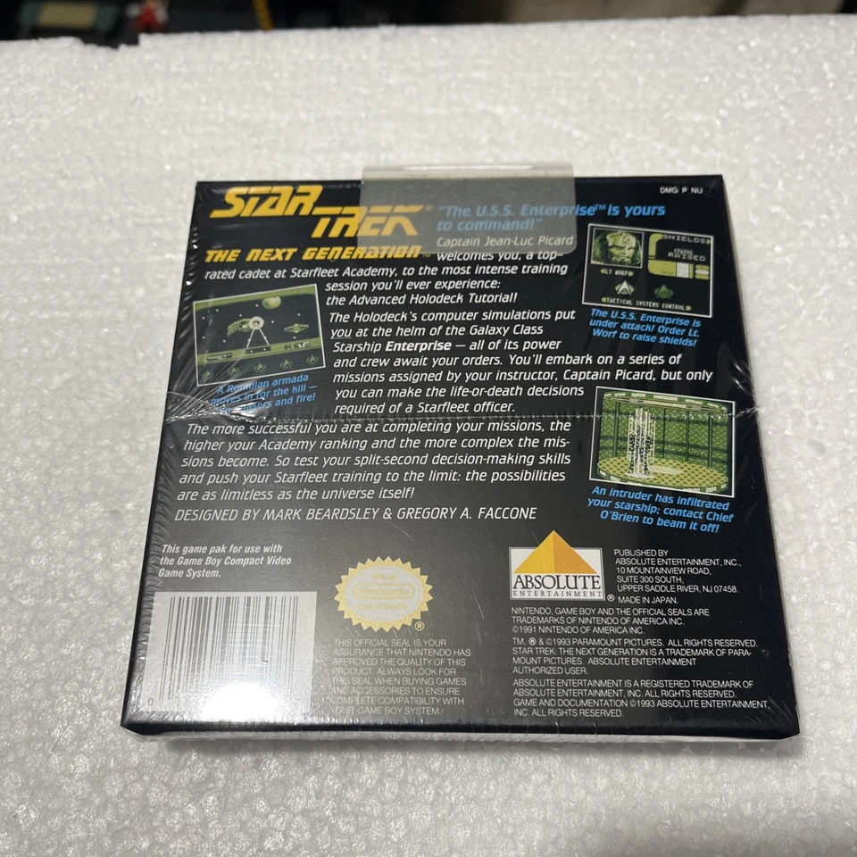 Factory sealed new autographed Star Trek: The Next Generation Nintendo Game Boy - Image 2 of 4