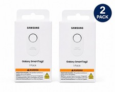 SAMSUNG Galaxy SmartTag2, Bluetooth Tag GPS, 2 White NEW FREE SHIPPING