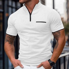 Men's Polo Shirt Casual Short Sleeve Golf Shirt Summer Vacation Beach Shirts