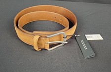 BANANA REPUBLIC Brown Suede Leather Belt Women s Sz Small 35 Silver Tone Buckle
