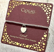CLOGAU AFFINITY BEAD PADLOCK CARIAD BRACELET BRAND NEW Welsh Rose Gold Silver