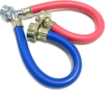 #ad Hot Cold Washer Hose Rubber Y Mixer Plumbing Connector Burst Proof Water Line Ho $19.20