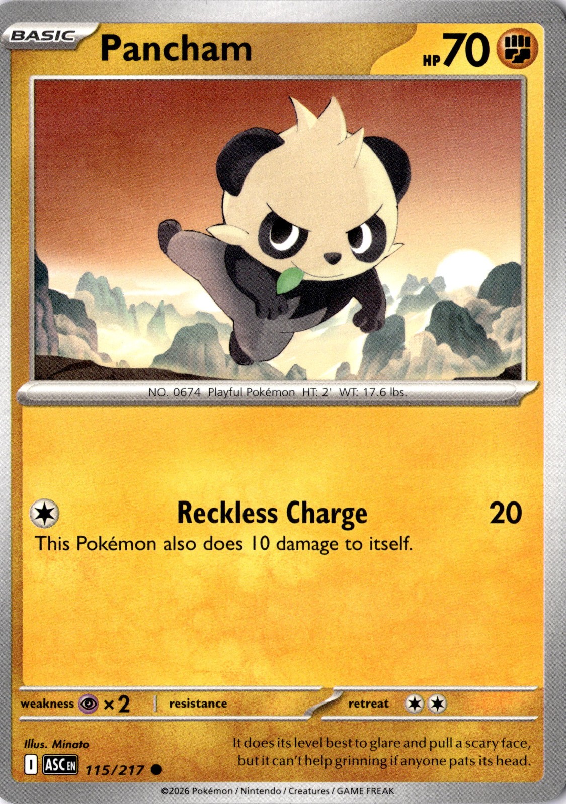 Pancham Common ME: Ascended Heroes 115/217 NM