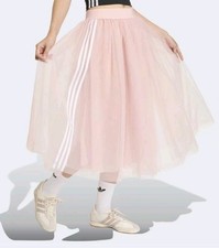 ADIDAS ORIGINALS Sandy Pink TULLE BALLET SKIRT Medium NEW NWT