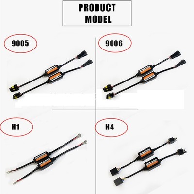 2 Stück 9005/9006 LED-Scheinwerfer Anti-Flacker-Adapter Canceller Canbus Decoder