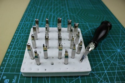Leather Craft Steel Press Line Nut Edge Decrate Lötkolben Spitze Rillwerkzeug