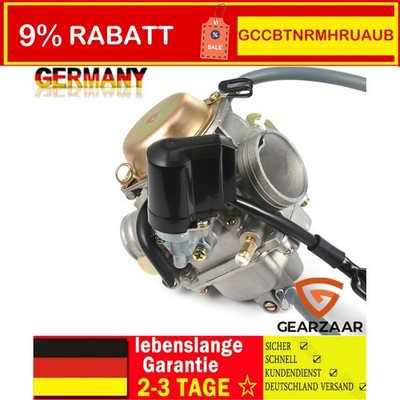 Vergaser 24mm komplett mit E-Choke China 4-Takt  für Roller GY6 125ccm REX RS