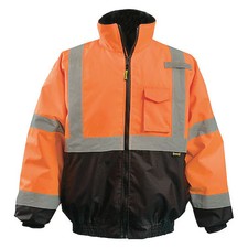 Occunomix Lux-350-Jb-Bo3x Jacket, Polyester, Class 3 R, Orange, 3Xl