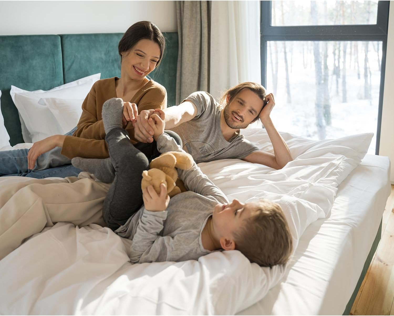 HOMEIDEAS Queen Size Bed Sheets - 6 Piece Set (Pale Pink) - Extra Soft Brushed M