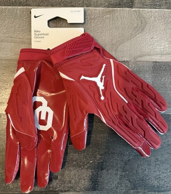 Nike Jordan Oklahoma Sooners Team Issued Superbad 7.0 Football Gloves Size 3XL