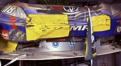 2009 Kyle Busch NASCAR Race Used Full Front Optimus Prime Transformers 1 Exists