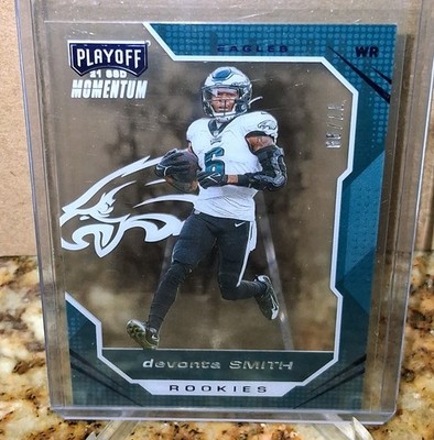 2021 Panini Chronicles Playoff Momentum Rookies Devonta Smith PMR-7 Blue #/99 