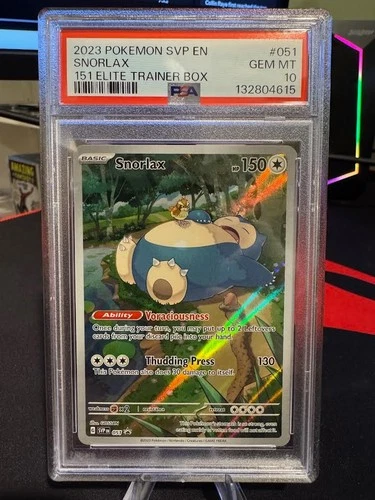 2023 Pokemon Snorlax 151 Elite Trainer Box SVP051 PSA 10