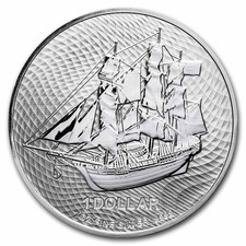 2022 Cook Islands 1 oz Silver Bounty BU 75.59 per troy oz