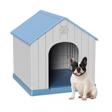 DRATO Dog Houses Resin Small Indoor Outdoor Dog Kennel for All-Weather Use Co...