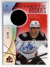 2024-25 SP Game Used Jersey Autograph Red #278 Cutter Gauthier Auto Jersey 21/49