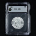 1954 Franklin Silver Half Dollar Uncirculated ICG MS64 50C